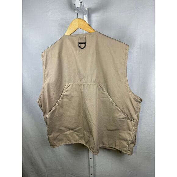 Vintage Sportfisher Fly Fishing Vest Men's Size Large/ XL Tan - Picture 6 of 7